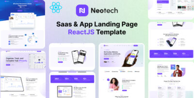 Niotech - Saas & App Landing Page ReactJs Template