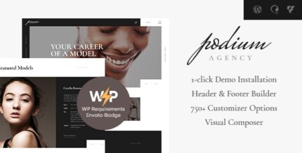 Podium Fashion Model Agency WordPress Theme