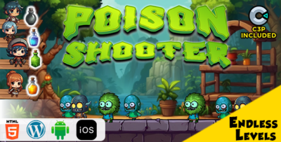 Poison Shooter HTML5 Construct 3 Game