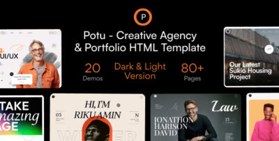 Potu - Creative Agency & Portfolio HTML Template