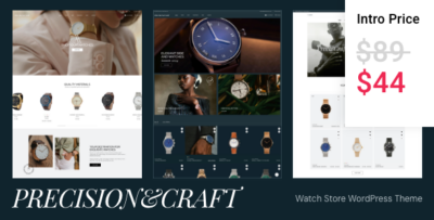 Precision&Craft - Watch Store WooCommerce WordPress Theme