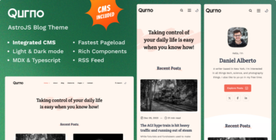 Qurno - Multipurpose Astrojs Blog Theme