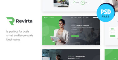 Revirta Personal Virtual Assistant & Secretary WordPress Theme