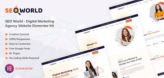 SEO World - Digital Marketing Agency Website Elementor Kit