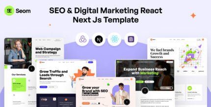 SEO & digital marketing React Next js Template