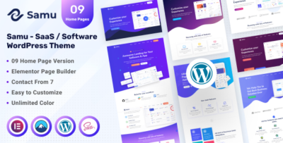 Samu - SaaS Software WordPress Theme