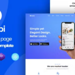 Sanbi - App Landing Page WordPress Theme