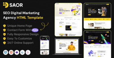 Saor - SEO Digital Marketing Agency HTML Template