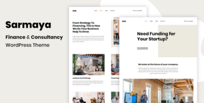 Sarmaya - Finance & Consultancy WordPress Theme