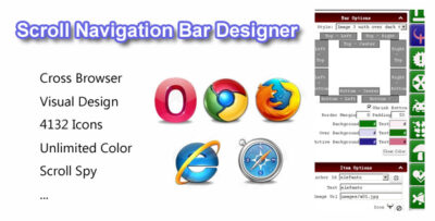 Scroll Navigation Bar Designer