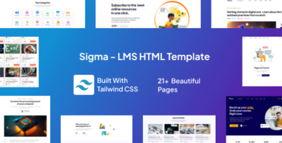 Sigma – Online Education LMS HTML5 Template