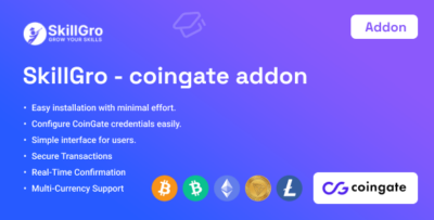 SkillGro - CoinGate Crypto Payment Gateway Addon