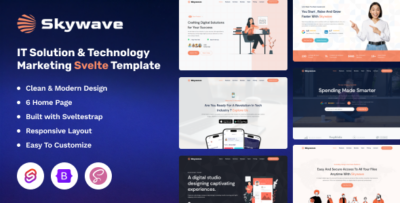 Skywave - Svelte IT Solution & Technology Marketing Template