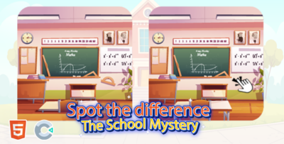 Spot the Difference - The School Mystery - HTML5 Game - Construct 3