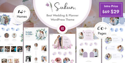 Sukun - Wedding & Wedding Planner WordPress Theme