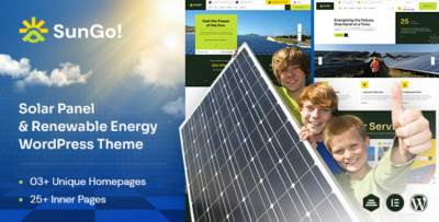 Sungo - Ecology & Solar Energy WordPress Theme