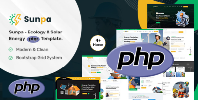 Sunpa - Ecology & Solar Energy PHP Template