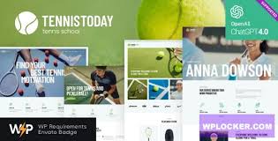 Tennis Today Sport School & Events WordPress Theme