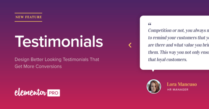 Testimonial WordPress Plugin For Elementor