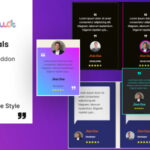 Testimonials addon for elementor