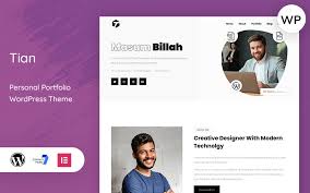 Tian - Minimal Personal Portfolio WordPress Theme