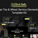 TireClubz - Car Tire and Wheel Service Elementor Template Kit