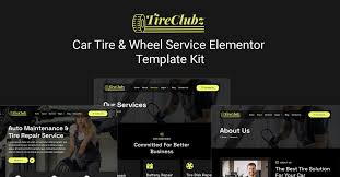 TireClubz - Car Tire and Wheel Service Elementor Template Kit