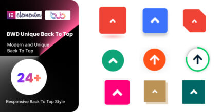 Unique Back to Top addon for elementor