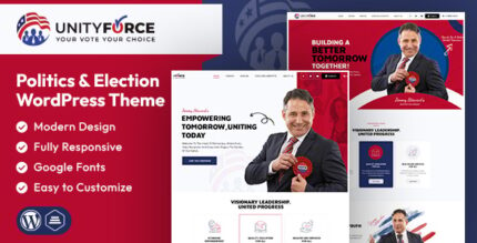 UnityForce Politics & Election WordPress Theme