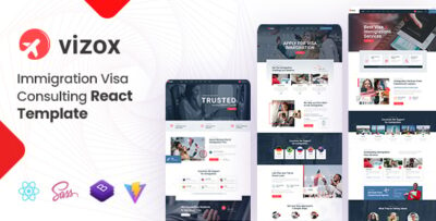 Vizox - Immigration Visa Consulting React Template