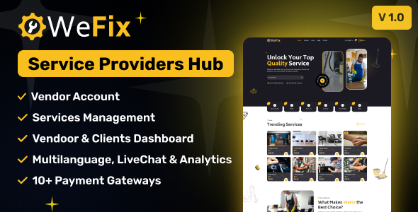 WeFix - Service Providers Hub WeFix - Service Providers Hub
