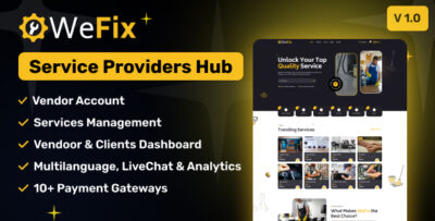 WeFix – Service Providers Hub