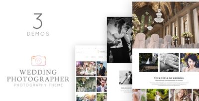 Wedding Photographer WordPress Theme - Vivagh