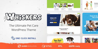 Whiskers - Pet and Vet WordPress Theme