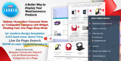 WooCommerce Tabbed Category Product Listing