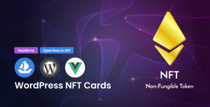 WordPress Live NFT Cards Affiliates with VueJS