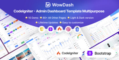 WowDash - Codeigniter Admin Dashboard Template