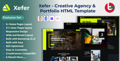 Xefer - Creative Agency & Portfolio HTML Template