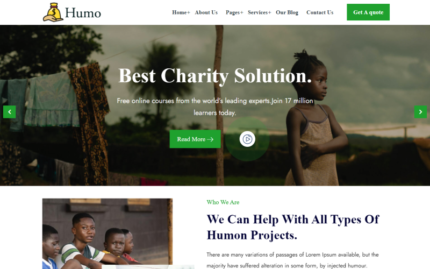 Homu - Nonprofit / Fundraising WordPress Theme