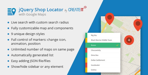 jQuery Shop Locator jQuery Shop Locator