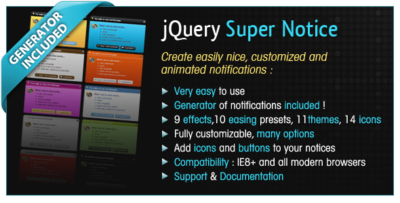 jQuery Super Notice