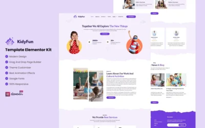 kidyfun - School-Collage and Education Elementor Template Kit