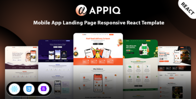 APPIQ - Mobile App Responsive React Template