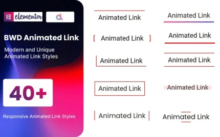 Animated Link WordPress Plugin For Elementor