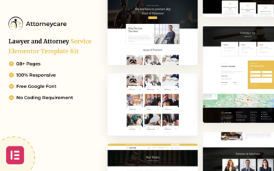Attorneycare - Attorney Practices and Legal Services Elementor Kit