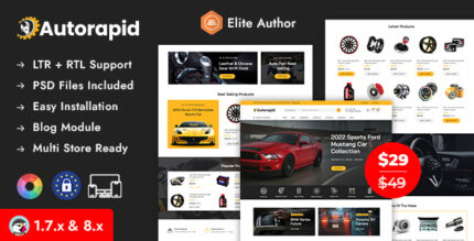 Autorapid - Auto Parts and Car Accessories Store Prestashop Responsive Theme