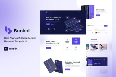 Bankai - Card Payment & Online Banking Elementor Template Kit