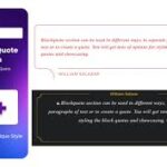 Block Quote WordPress Plugin For Elementor