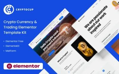 CRYPTOCUP Crypto Currency & Trading Elementor Template Kit