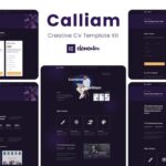 Calliam - Creative CV Elementor Template Kit